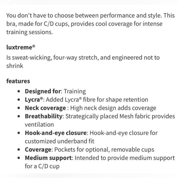 Lululemon sz 4 Breathe it In Bra *Medium Support, C/D Cup, great condition - Picture 12 of 12